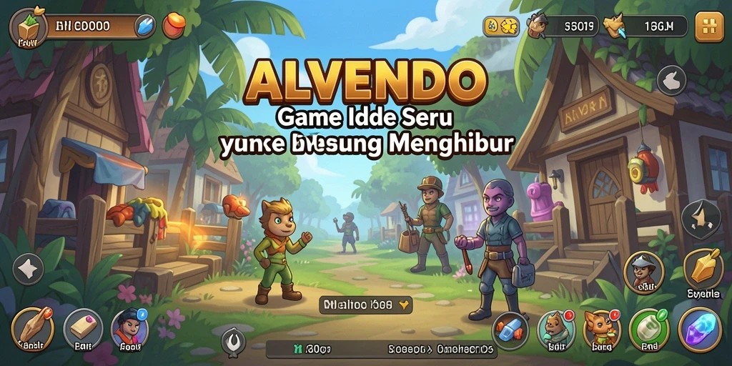 Tampilan gameplay yang menarik dalam permainan Idle ALVENDO.