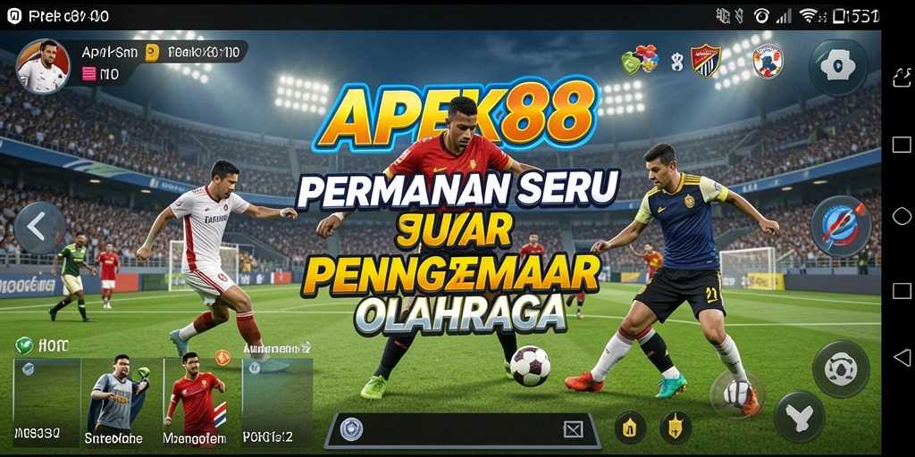 Tampilan gameplay APEK88 yang menakjubkan dalam suasana olahraga.