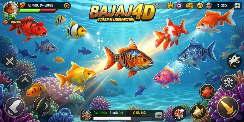 Tampilan gameplay seru BAJAJ4D dalam Tembak Ikan.