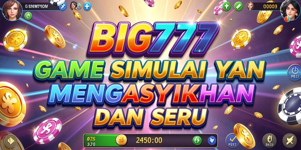 Tangkapan layar gameplay <strong>BIG777</strong> dengan simulasi yang mendetail dan grafis menawan.