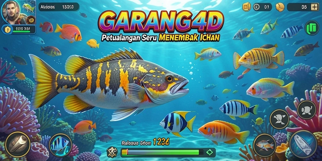 Screenshot GARANG4D menampilkan aksi seru menembak ikan.