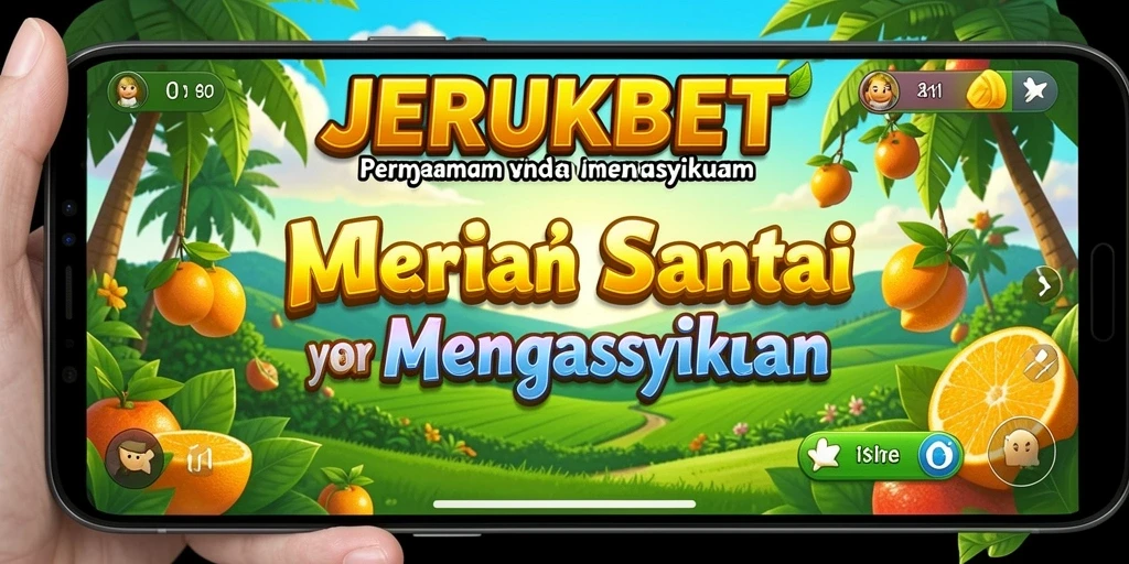 Tampilan gameplay JERUKBET yang penuh warna dan menarik.