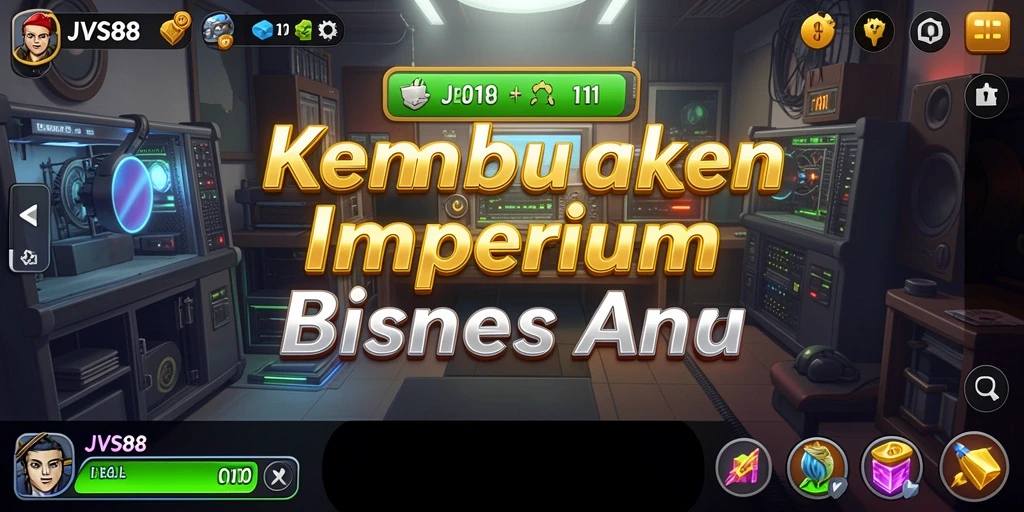 Screenshot gameplay JVS88 menunjukkan suasana pengelolaan bisnis yang menegangkan dan seru.