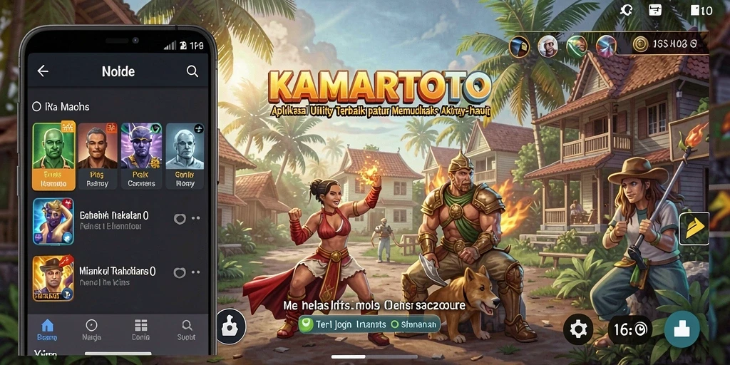 Tampilan screenshot KAMARTOTO dengan fitur utilitas yang lengkap.