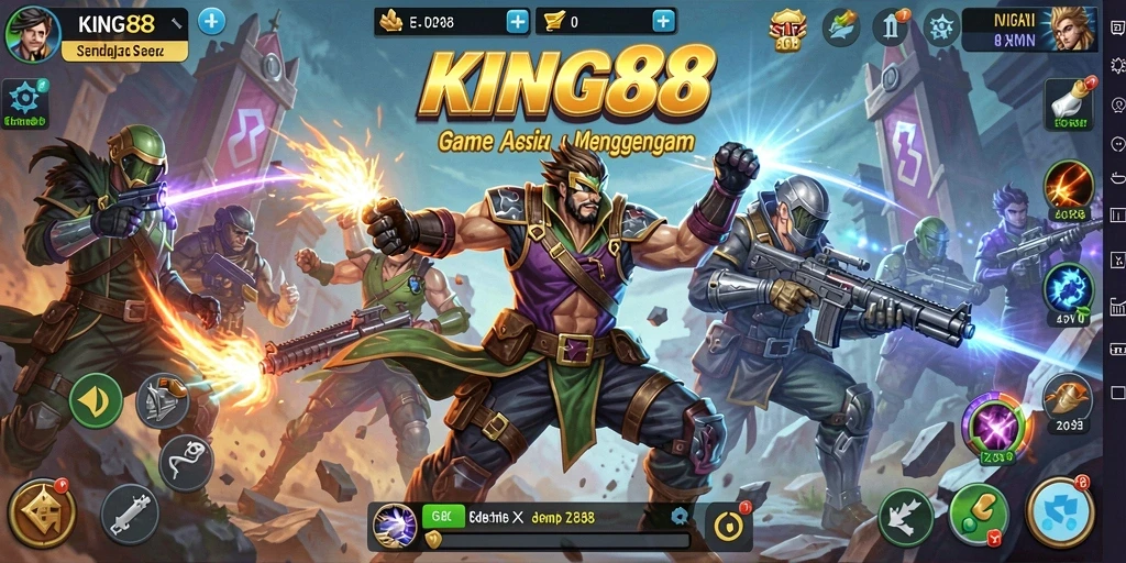 Tangkapan layar KING88 menunjukkan aksi pertarungan seru yang mendebarkan.