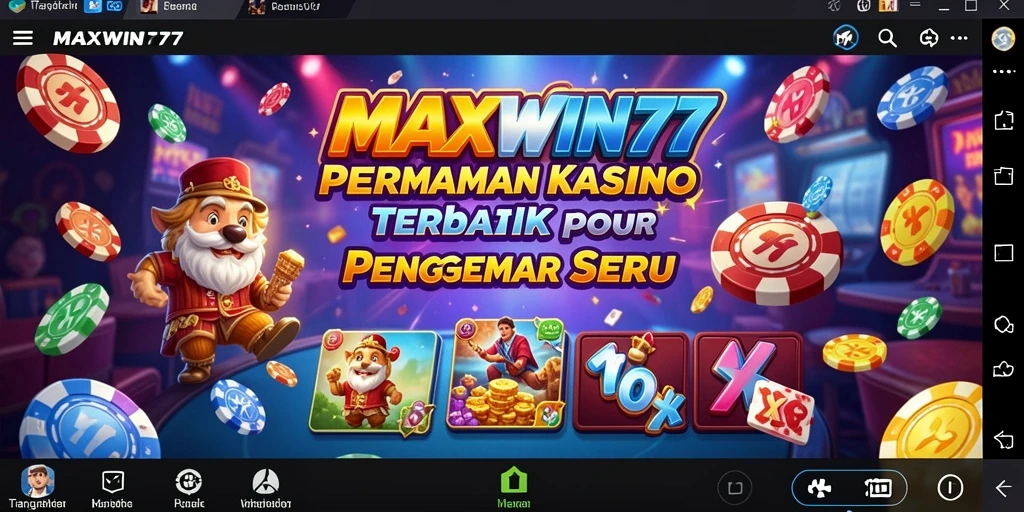 Tampilan utama gameplay <strong>MAXWIN77</strong> yang memukau dan interaktif.