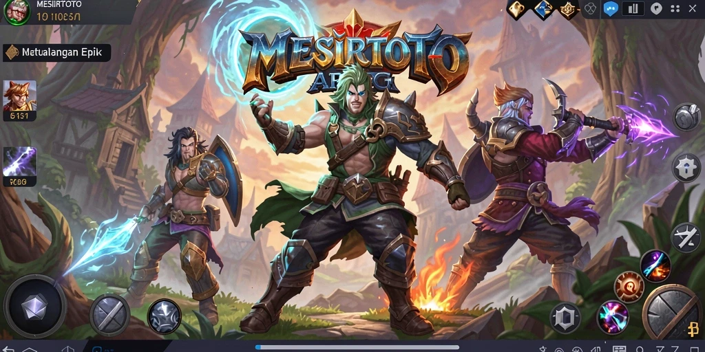 Tangkap aksi seru dalam gameplay ARPG MESIRTOTO.