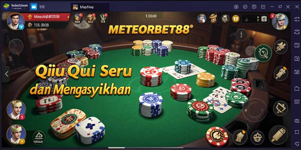 Tampilan gameplay QiuQiu yang seru di METEORBET88.