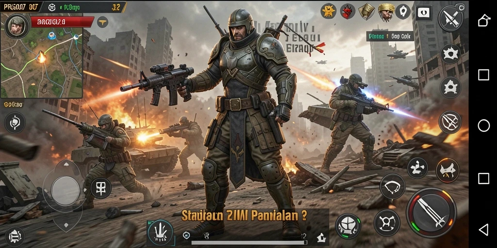 Tampilan menarik dari gameplay SLG di PRG007.