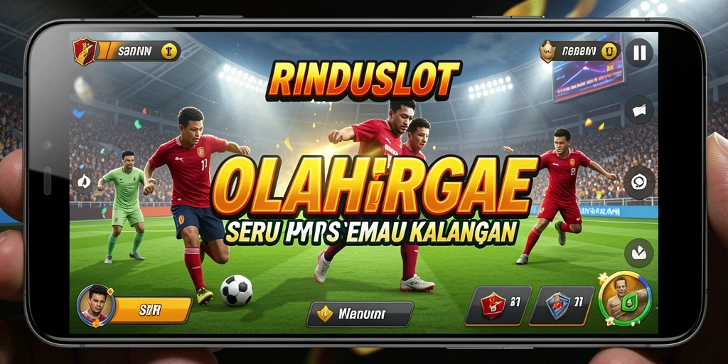Tampilan utama gameplay RINDUSLOT dengan suasana olahraga yang seru.
