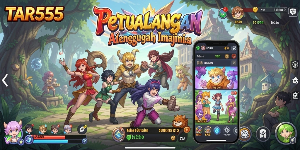 Tangkapan layar TAR555 menunjukkan aksi mendebarkan dalam dunia Anime.