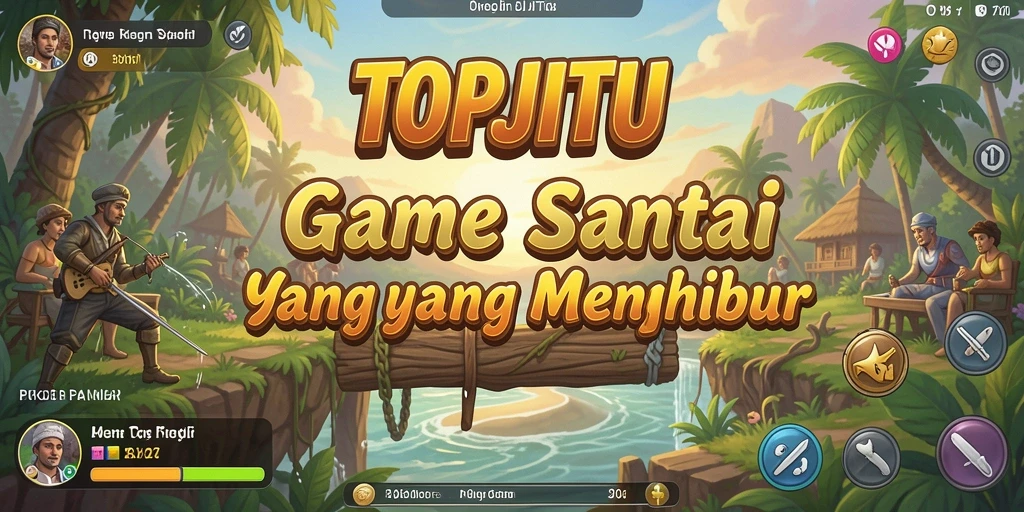 Tangkapan layar gameplay TOPJITU yang penuh warna dan menarik.